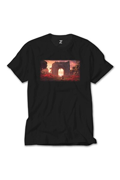 Butik Tricou negru Arch of Jungle