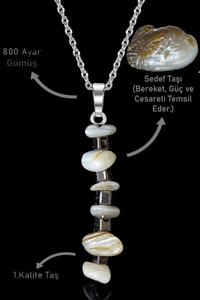 Erilsa Certified Broken Stone Model Pearl Stone Necklace