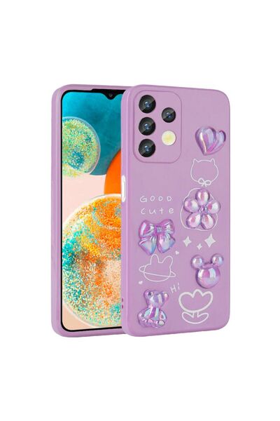 Ummeslem غطاء سيليكون لألعاب لامعة مع شكل منقوش متوافق مع هاتف Samsung Galaxy...