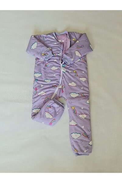 swan butik Kız - Erkek Çocuk Paçalı Dolgu Uyku Tulumu 2,5 Tog Iç Dışyüzeyi %100 Pamuk Penye 2 4 6 8 10 12 Yaş