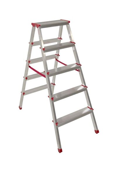 Genel Markalar Alüminyum Merdiven Çift Çıkışlı 5 Basamaklı Merdiven