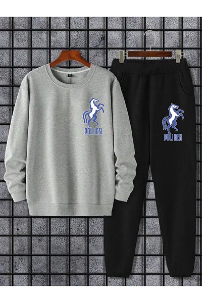 Pisa Art Poly Iasi Sweatshirt + Sweatpants 2-Piece Combination Set