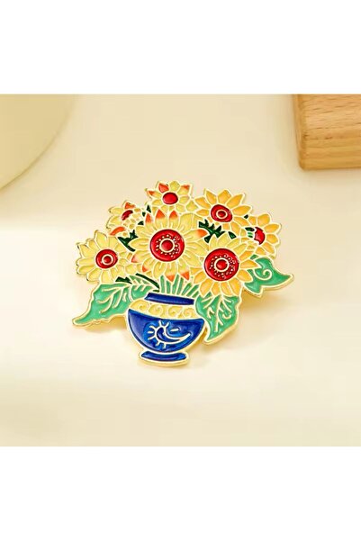 Purple Adv Debenhams Çiçek Broş