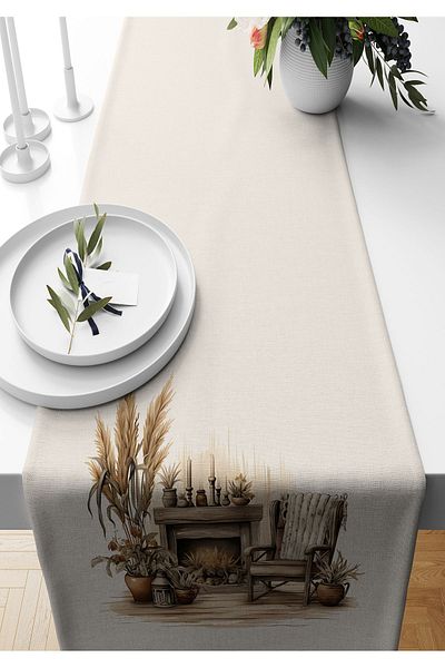 Bertille Home Autumn Series 140X40 cm Digital Printed Runner (Halloween Autumn)