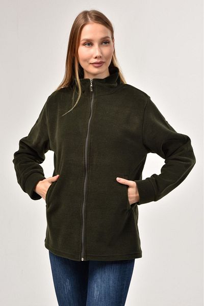 LİKAPA Zippered Fleece Coat