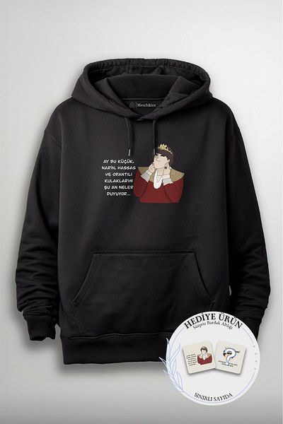 SM Satranç Medya Unisex Prince Dizi Printed Hoodie - Μικρά, ευαίσθητα, ευαίσθητα και αναλογικά αυτιά