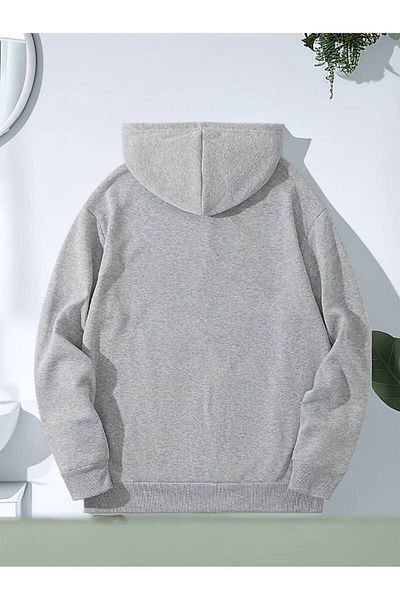 Keywest Χειμερινό φούτερ Unisex Catfather Printed Oversize - Φούτερ με κουκούλα 3 κλωστών 100% βαμβάκι