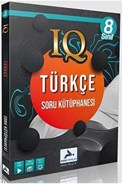 paraf yayınları PRF Yayınları 8. Sınıf IQ Türkçe Soru Kütüphanesi