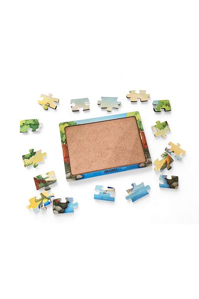 Fizello Crocodile 16 Pieces Educational Learning Wooden Kids Puzzle Montessori Jigsaw Baby Children Toy