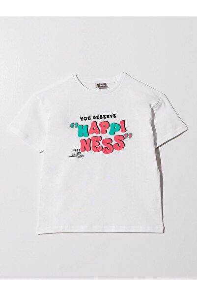 Mışıl Kids Fericirea pe care o meriți Tricou imprimat pentru fete