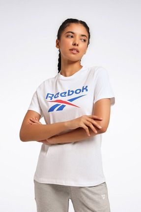 Reebok RI BL T SHIRT Beyaz Kad n K sa Kol T Shirt Fiyat Yorumlar Trendyol