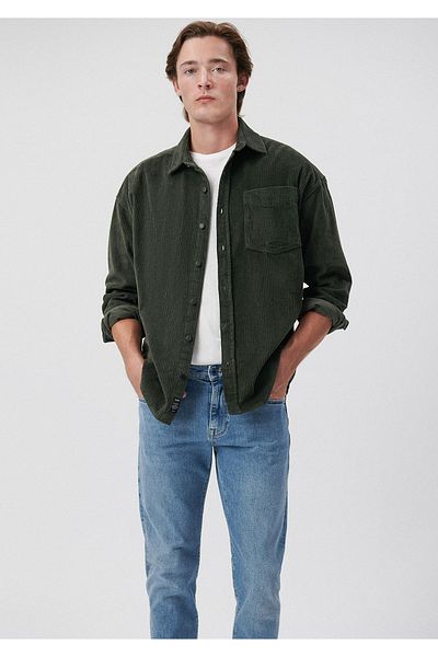 Mavi Πουκάμισο Khaki Velvet Oversize / Wide Cut 0210007-71602