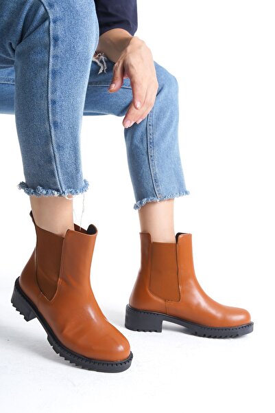 marinarosse Kadın Marta Taba Cilt Lastikli Su Geçirmez Bot