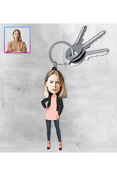 EJOYA Kişiye Özel Karikatür Tasarım Anahtarlık 97187