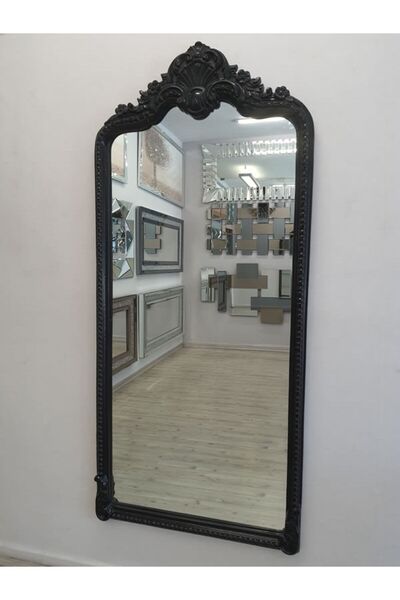 AYNA DENİZİ Princess Great Black Model Siyah Renk Dekoratif Boy Aynası