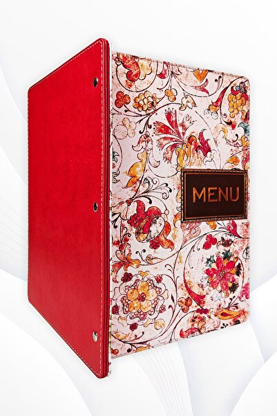 ankara menü 5 Sheets Printed A4 Menu Container - Acıtatlı