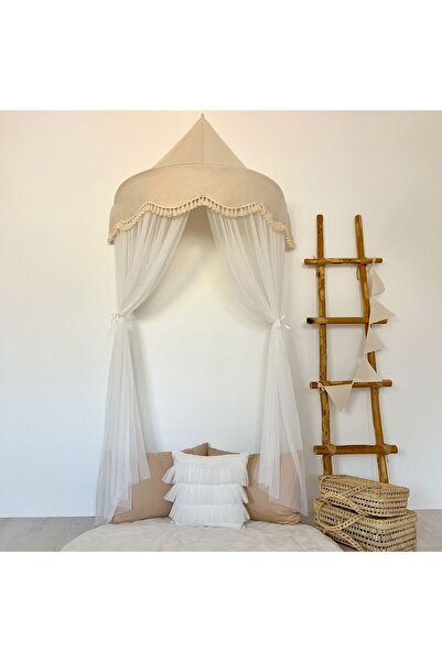 PAMUKA Natural-Beyaz Dilimli 100 Cm Duvar Tentesi