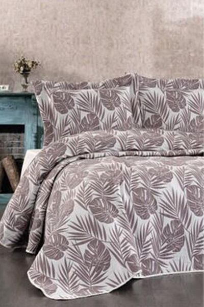Çeyiz Diyarı Lora 3 Piece Plum Pique Set - Dowry