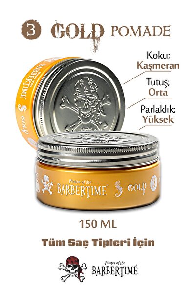 Barbertime Gold Pomade 03 Saç Şekillendirici Wax 150 ml