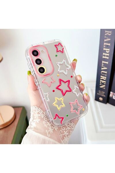 Hatreds Samsung Galaxy A25 5G Uyumlu Kılıf Sevimli Desenli Yazılı Renkli Kame...