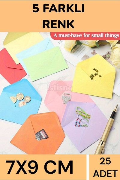İstisna 25 bucăți 7x9 cm de bună calitate, colorate, drăguțe, mini carduri de invitație plicuri pentru ziua de naștere