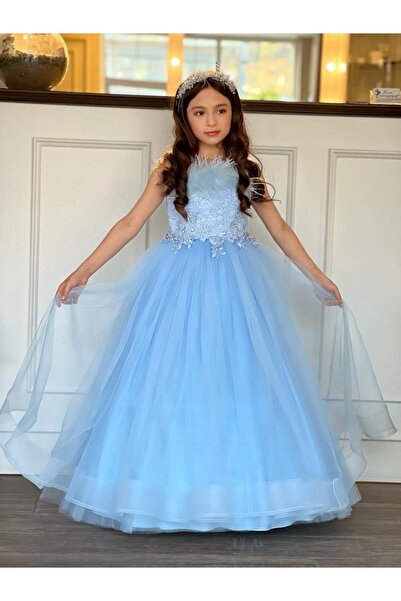 ugurbocegicocukdunyası Set de 2 rochii de seara pentru copii Buburuza cu pene perle si coroana