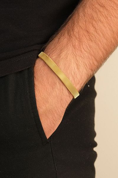 Jack Ferrero Steel / Leather - Original Men's Bracelet