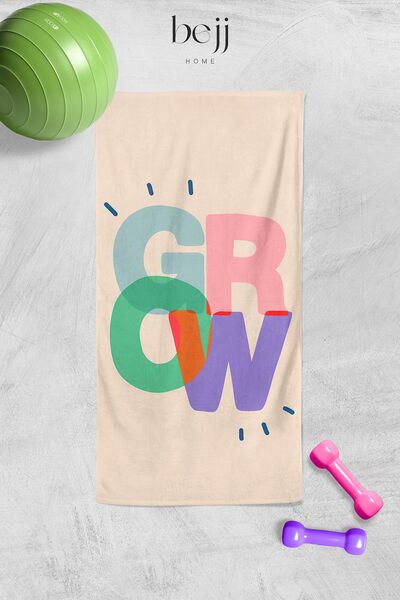 ECEMRE Dijital Baskılı Sporcu Havlusu - Gym Towel - 50x100 Cm