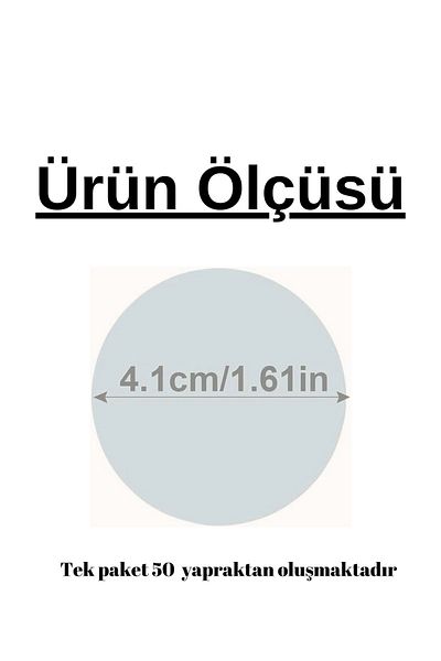 EZOSHOP 10 Pieces Transparent White Circle Adhesive Note Paper Post-It Bookmark Postit Dairenot