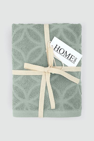 HOME 1961 Σετ πετσετών 50x90 με 2 μαλακά πολύχρωμα ζακάρ με υψηλή απορρόφηση νερού (Vibe)