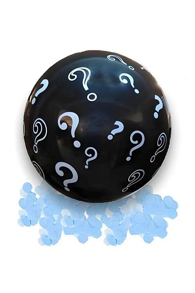 Le Mabelle Blue Confetti Gender Balloon