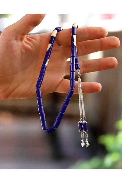 Midyat Gümüş Dünyası Powder Amber Rosary - Cut