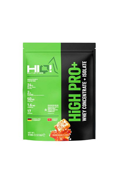HIQ NUTRITION Hiq High Pro+ 510Gr Salted Caramel Flavored