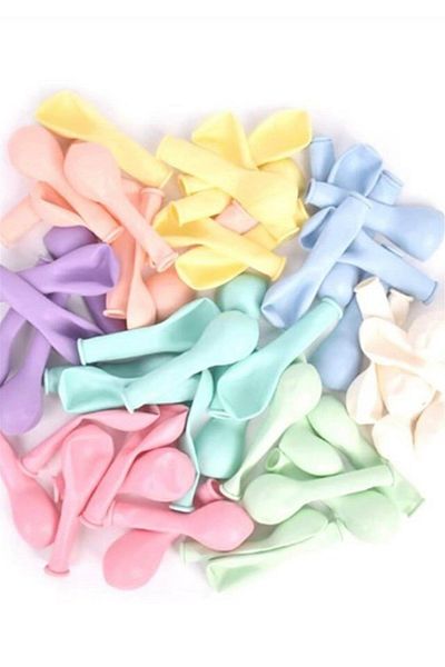 Le Mabelle Multicolored Macaron Mini Balloon Set of 100