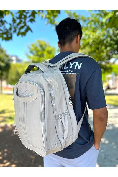 Bonjour Σακίδιο πλάτης Unisex Σχολική τσάντα με 11 θήκες μεγάλου όγκου αδιάβροχο ύφασμα