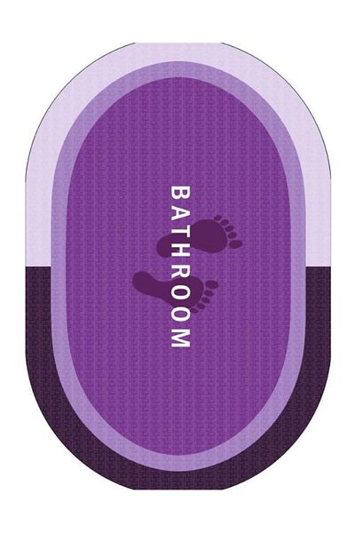 SİHİRLİ AYAKLAR Waterproof Non-Slip Bath Mat Bathroom Carpet Water Absorbent Non-Slip Mat 50X70