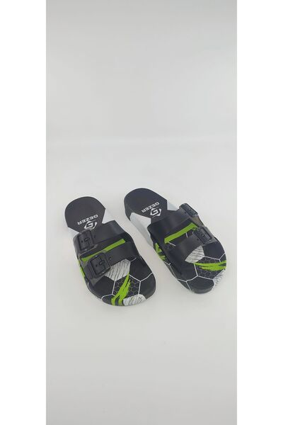 GEZER Παντόφλες παραλίας, πισίνας, μπαλκονιού, βεράντας, μπάνιου, σπιτιού και δρόμου με ανατομική βάση και ρυθμιζόμενη πόρπη