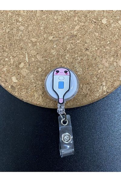 odaburada Yoyo ID Badge Holder with Hospital Serum Figure