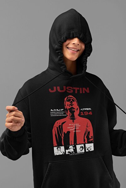 SEVBANO Justin Bieber majica sa kapuljačom, unisex, velika veličina, sa printom