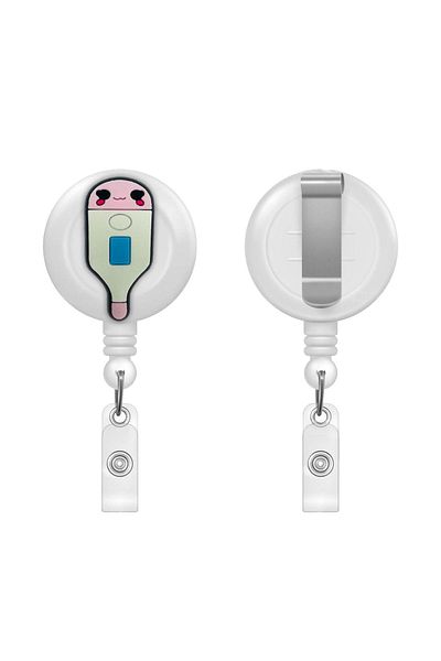 odaburada Yoyo ID Badge Holder with Hospital Serum Figure
