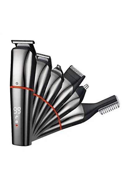 Emtu Life Profosyonel Şarjlı Saç Sakal Tıraş Makinesi Lı-1386-6 In 1 Erkek Bakım Seti