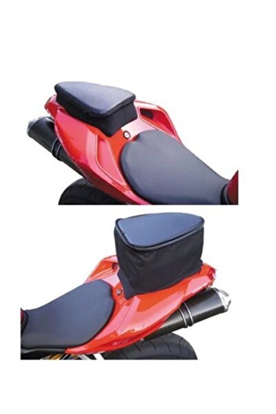 Motobros Motosiklet Körüklü Arka Çanta Ve Suya Dayanıklı Konfor Sele ( Kask Sığar)