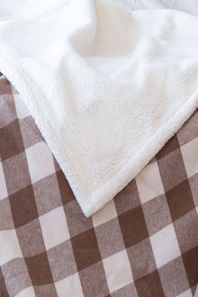 Tekstil Home Scotch Plaid Pattern Reversible Multi-Purpose Welsoft Tv Blanket 160X200 cm