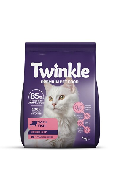 Twinkle Twinkle Balıklı Kısırlaştırılmış Kedi Maması 1 Kg.