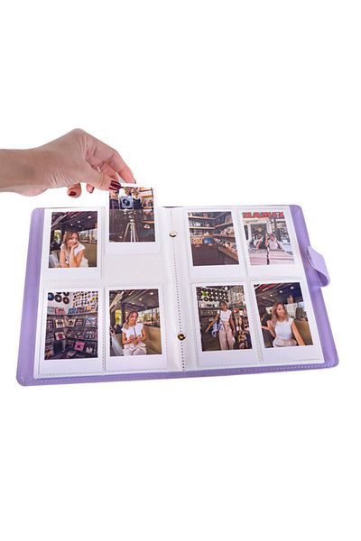 Dijital Dünyası Δερμάτινο άλμπουμ φωτογραφιών Instax 6x9 Polacard - 96 Χωρητικότητα