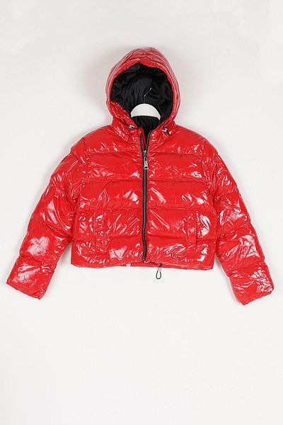 zepkids Hooded Long Sleeve Red Color Girl's Coat
