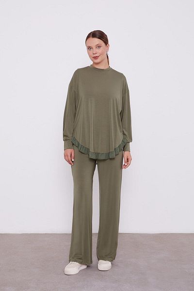 Levidor - Double Suit with Chiffon Garnish Pants