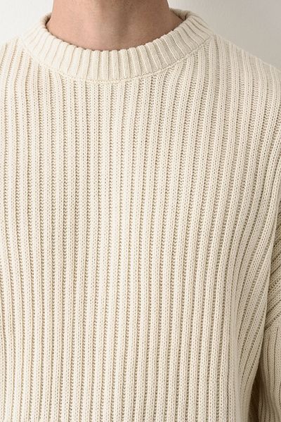 İLKCET MODA Πουλόβερ Unisex με χοντρό ραβδώσεις