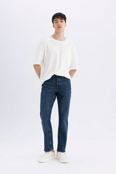 DeFacto Pantaloni de jeans cu ser cu potrivire normală Y9632az24sm