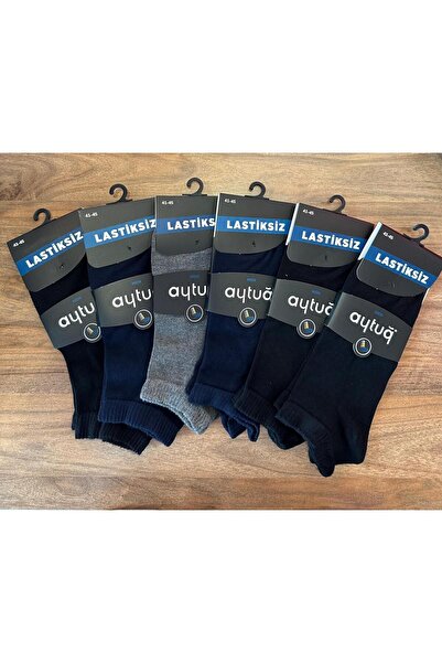 Aytuğ Bambu Lastiksiz Patik Erkek Diyabet Çorabı 6'lı Paket